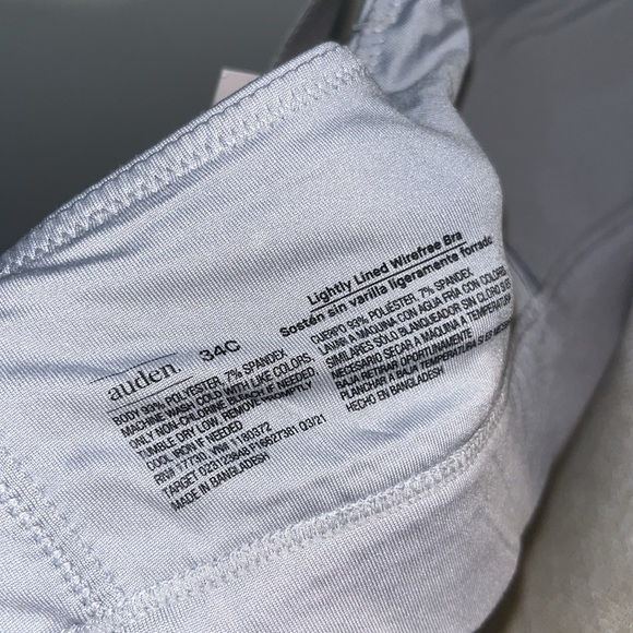 3/$20 - NWT! Aiden Light Gray Lightly Lined Wirefree Bra - Picture 7 of 8